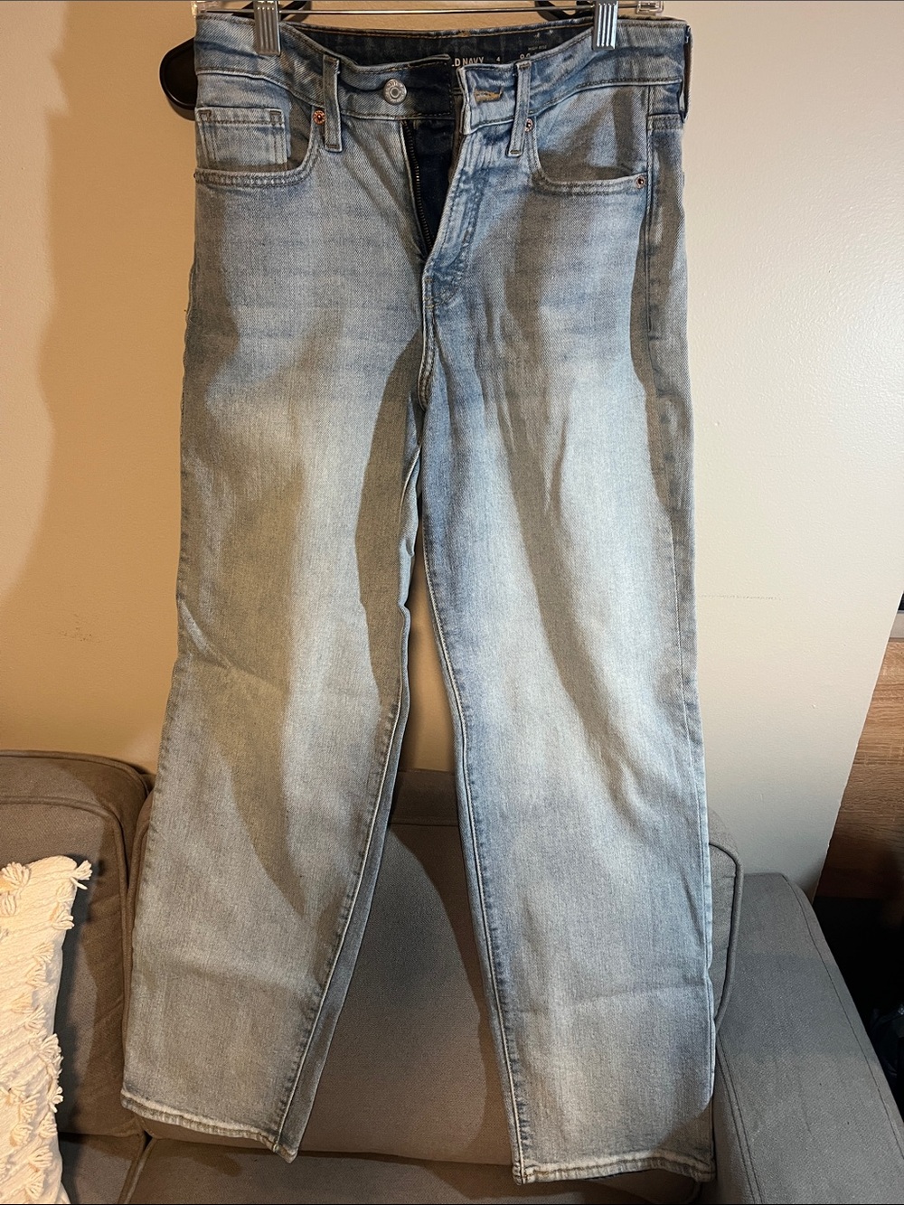 Old Navy Women's Light Blue High Rise O.G Loose Jeans